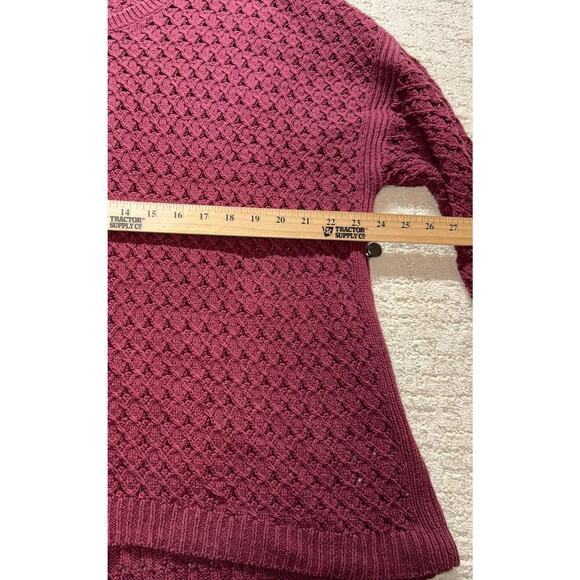 Old Navy Women's Popcorn Knit Sweater Plus Size XXL Marin Berry - Picture 7 of 7